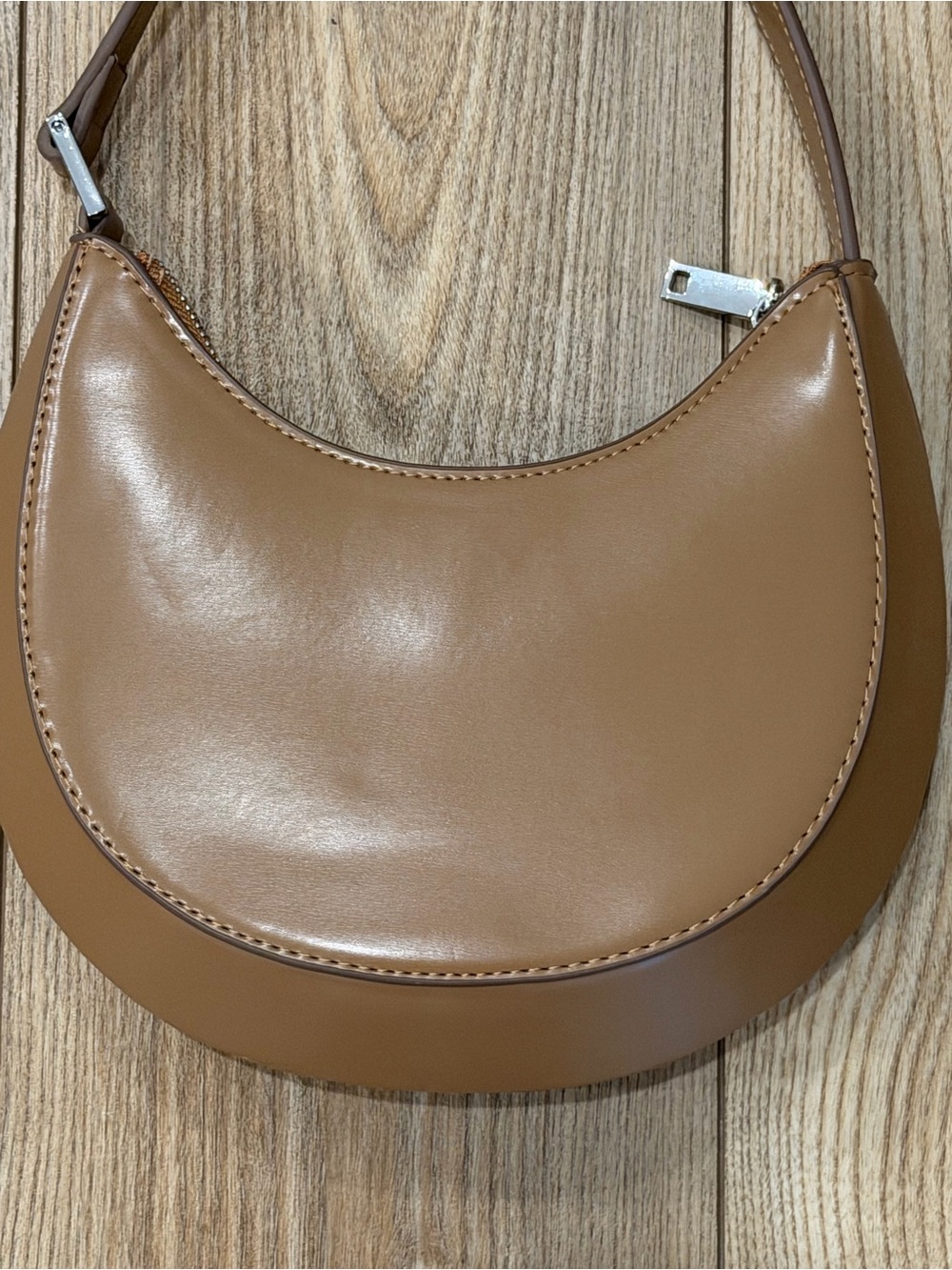 Mango Light Brown Shoulder Bag - Picture 2 of 5